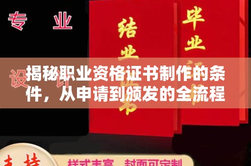 溪州揭秘职业资格证书制作的条件，从申请到颁发的全流程解析