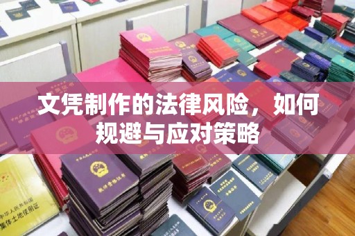 溪州文凭制作的法律风险，如何规避与应对策略