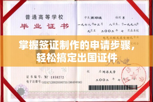 溪州掌握签证制作的申请步骤，轻松搞定出国证件