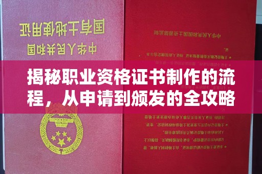 溪州揭秘职业资格证书制作的流程，从申请到颁发的全攻略
