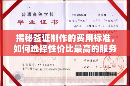 溪州揭秘签证制作的费用标准，如何选择性价比最高的服务？